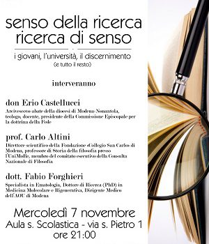 Modena – Conferenza 7 novembre Modena – Conferenza 7 novembre